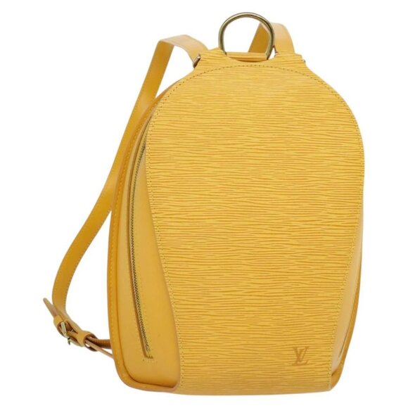 LOUIS VUITTON Epi Mabillon Backpack Yellow M52239 LV Auth 123674 - Picture 1 of 16